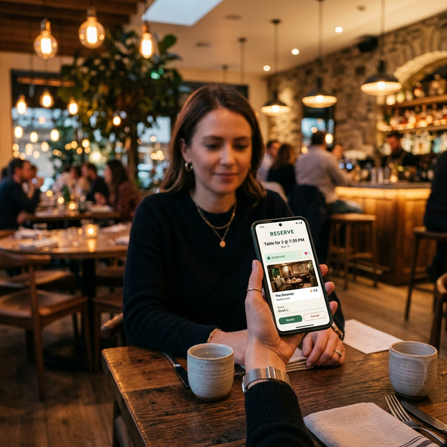 Reserve a table online