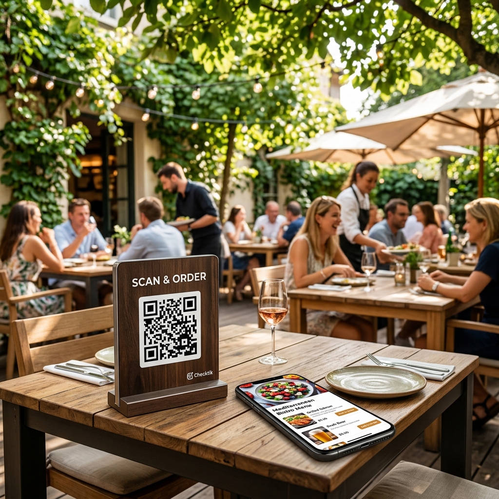 Digitale QR-Code-Bestellung am Tisch entlastet Personal